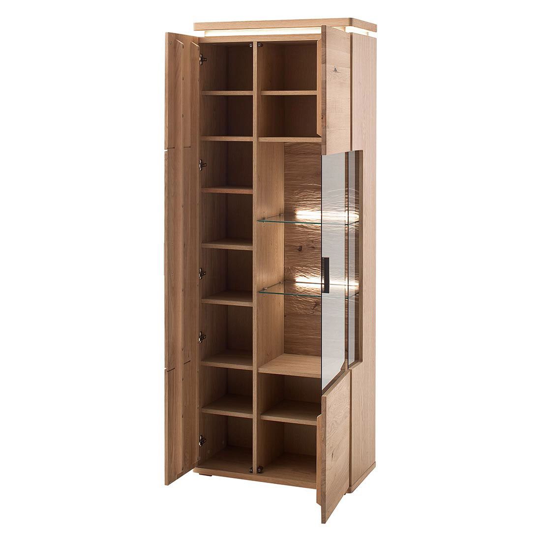 MCA Barcelona Vitrine mit Beleuchtung 75x37x204cm