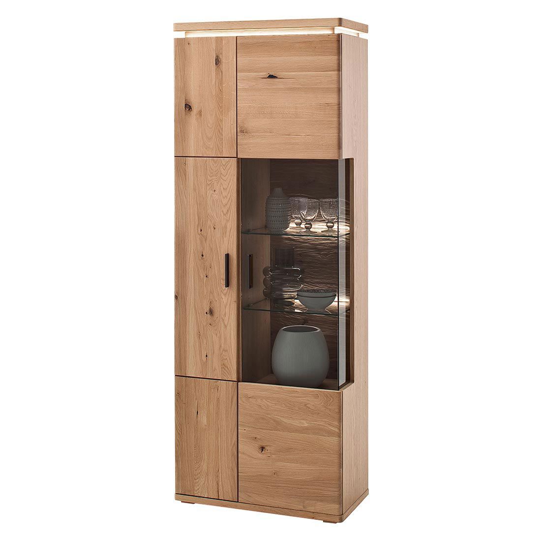MCA Barcelona Vitrine mit Beleuchtung 75x37x204cm