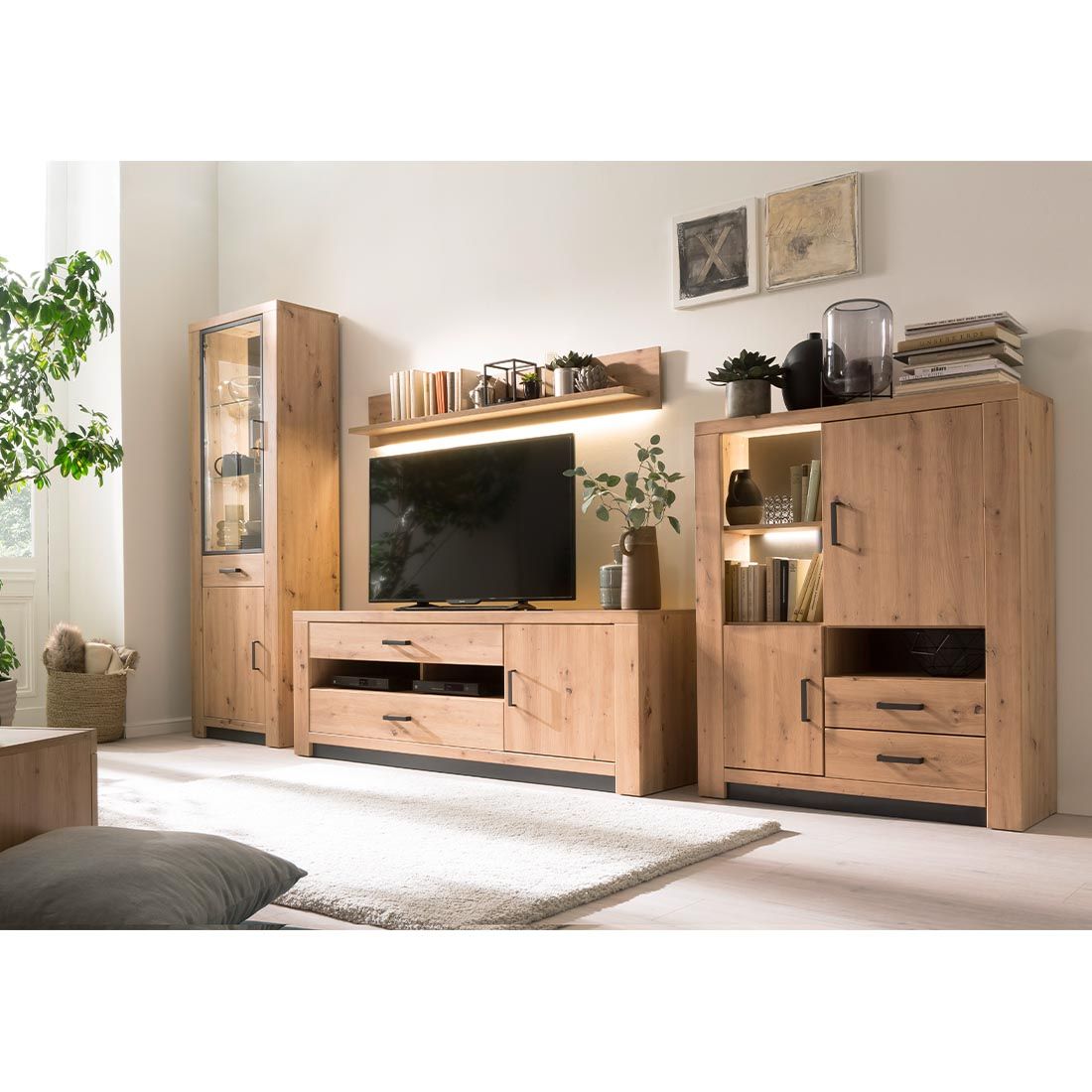MCA Brüssel Highboard 160x37x128cm