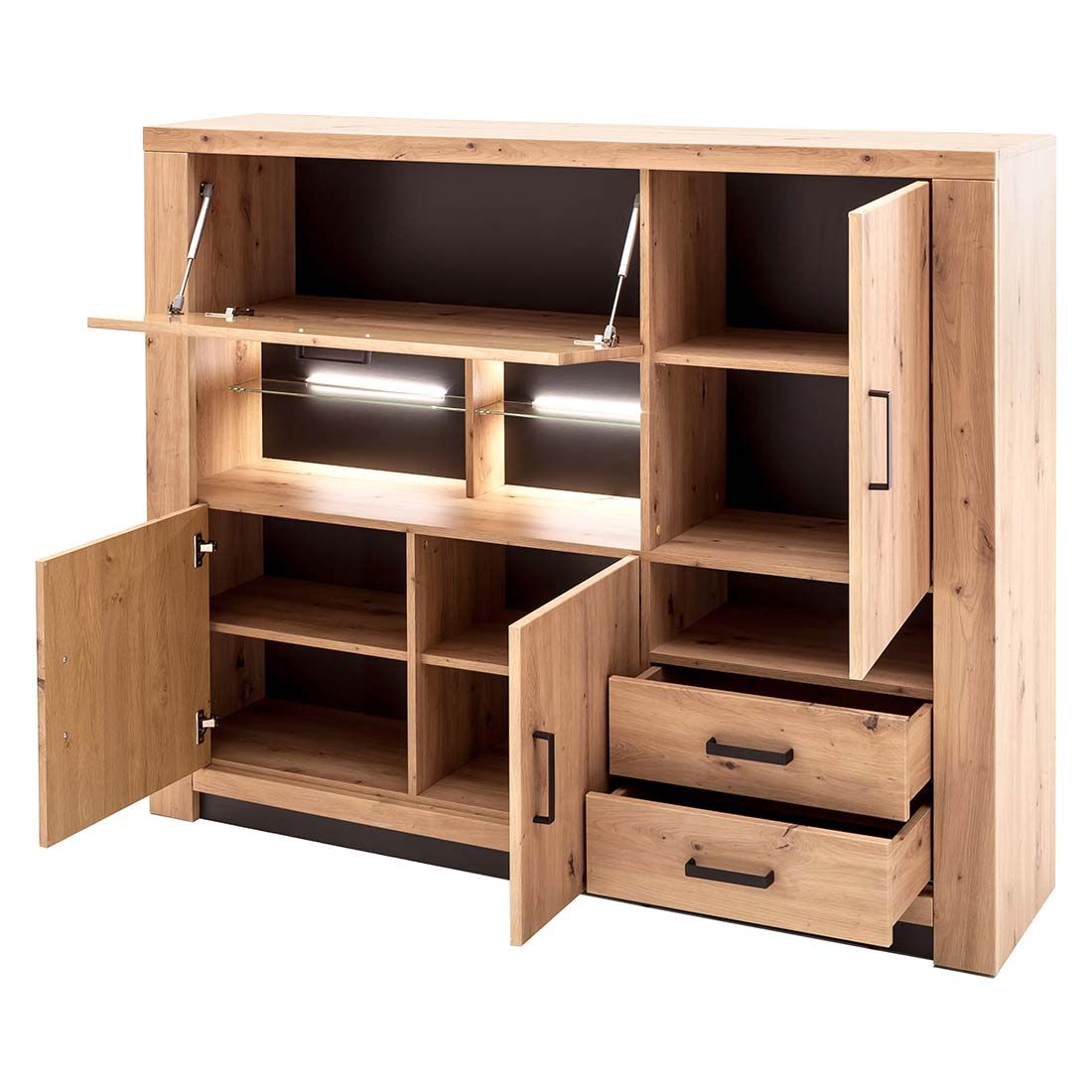 MCA Brüssel Highboard 160x37x128cm