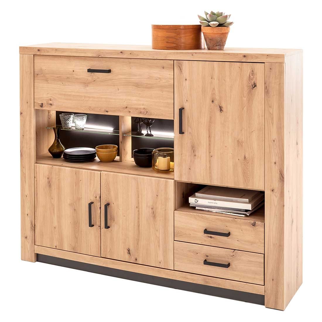 MCA Brüssel Highboard 160x37x128cm