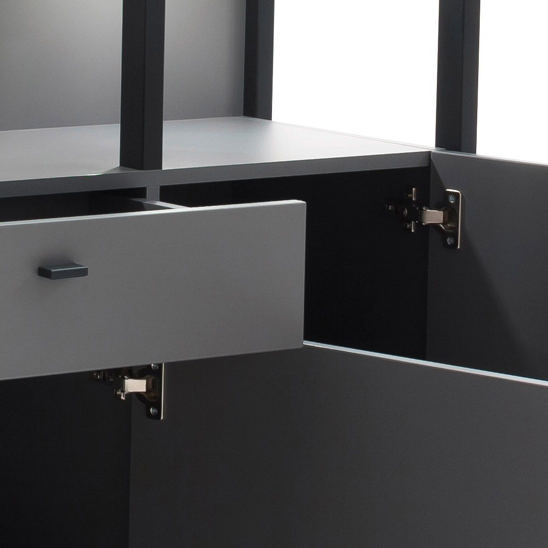 MCA Luxor Highboard mit Beleuchtung 145x37x121cm