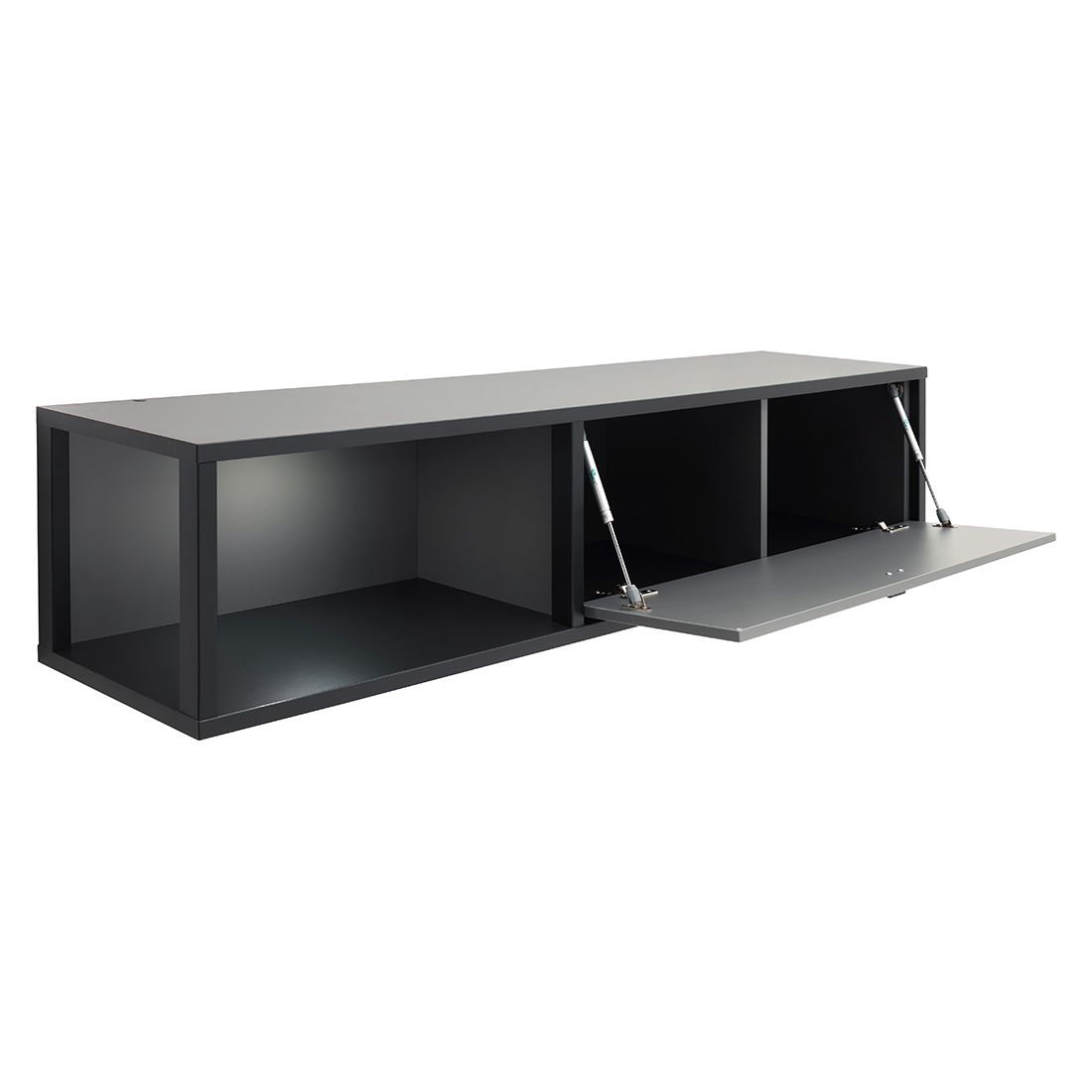 MCA Luxor Wandregal mit Beleuchtung 156x37x34cm