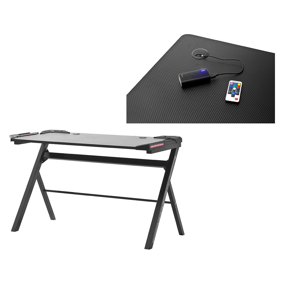 MCA mcRacing Gaming-Schreibtisch 120x60x73cm
