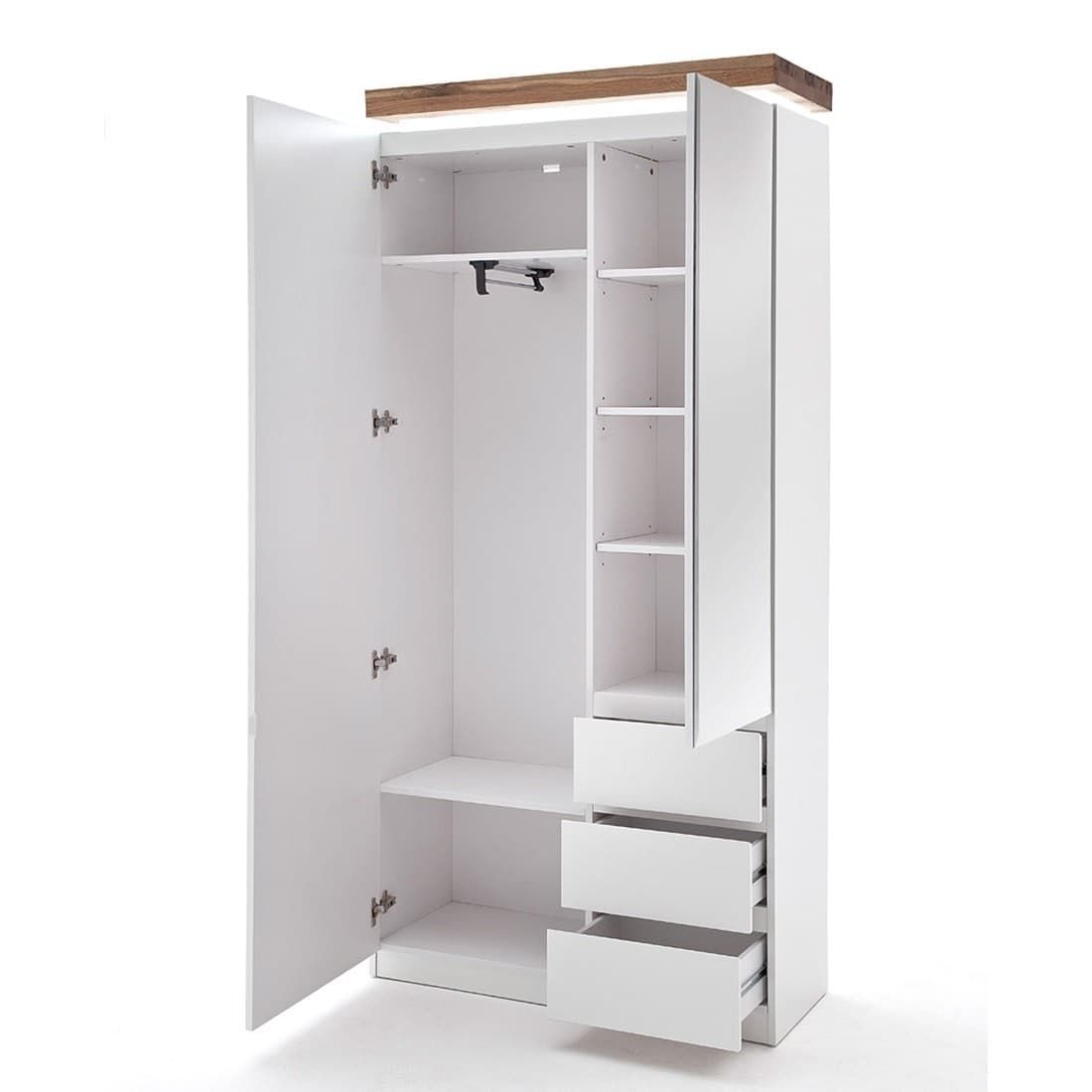 MCA Garderobe Romina mit Beleuchtung 5-tlg.