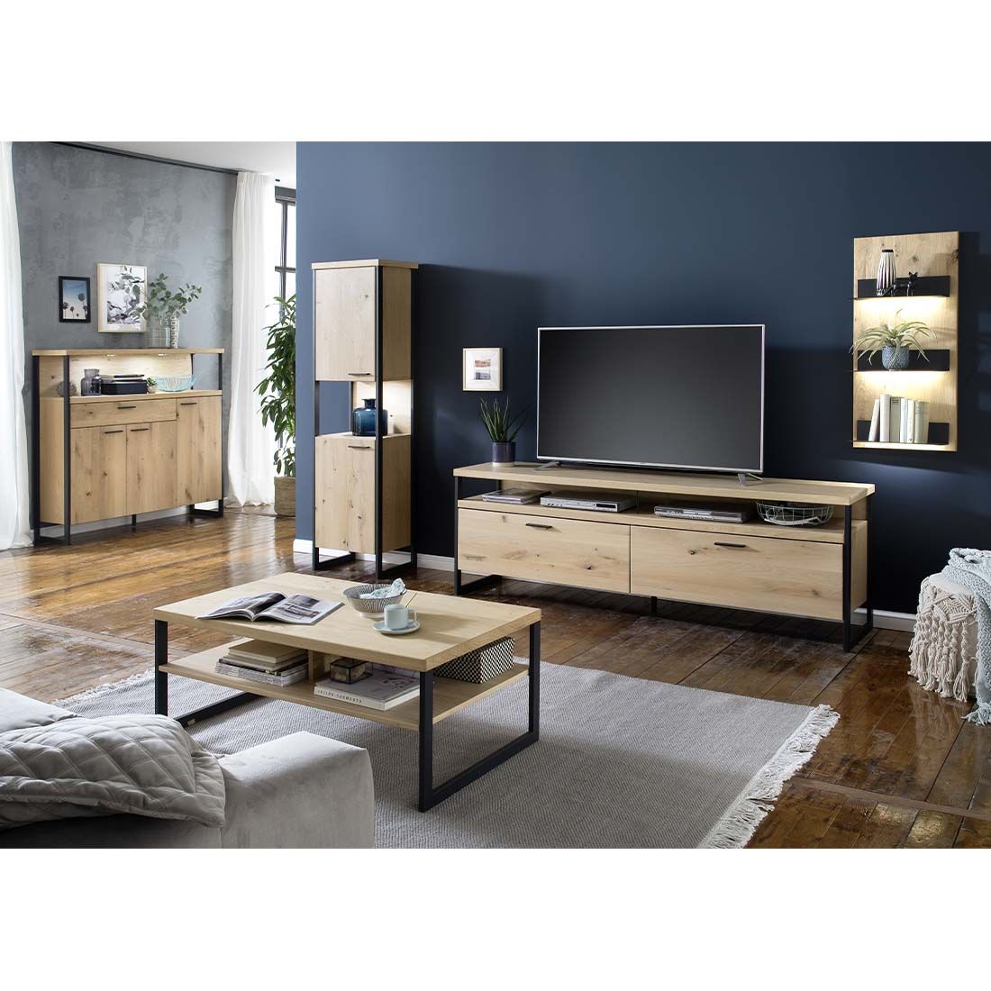 MCA Salerno Highboard 140x38x136cm