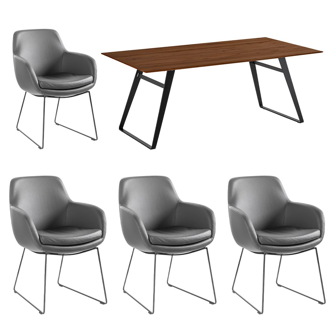 Musterring Tavia Essgruppe 5-tlg. Tisch 200x100cm