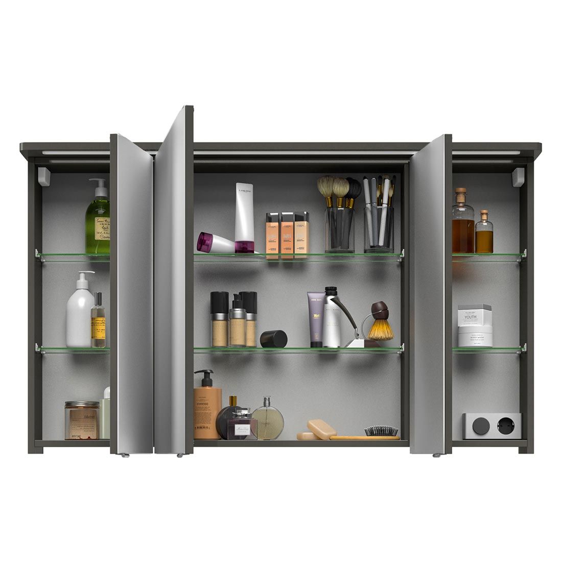 Pelipal Fokus 4005 Spiegelschrank mit LED-Beleuchtung 120x17x72,2cm