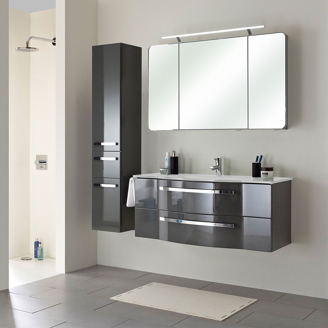 Pelipal Fokus 4005 Spiegelschrank mit LED-Beleuchtung 120x17x72cm