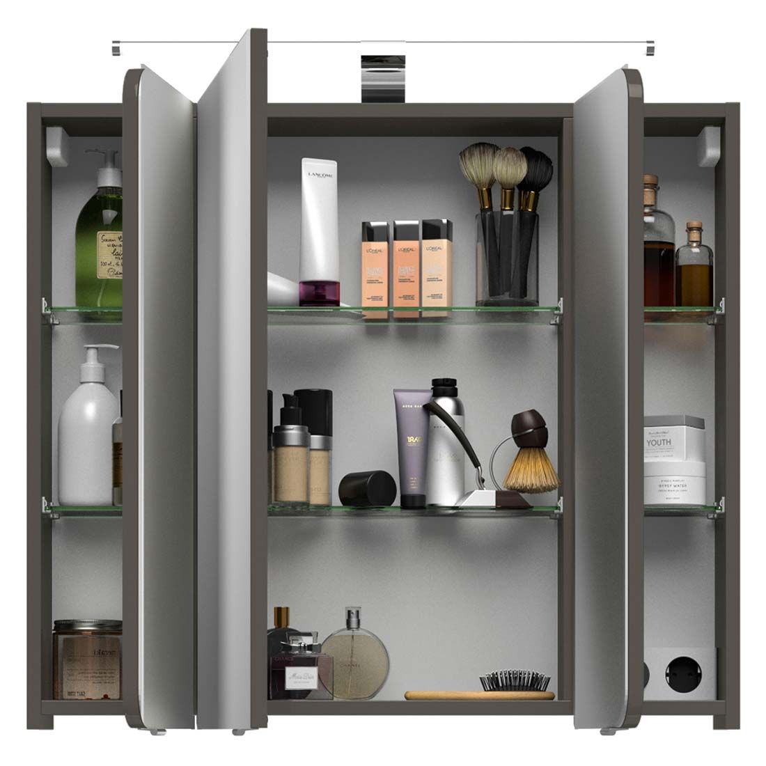 Pelipal Fokus 4005 Spiegelschrank mit LED-Beleuchtung 90x17x72cm