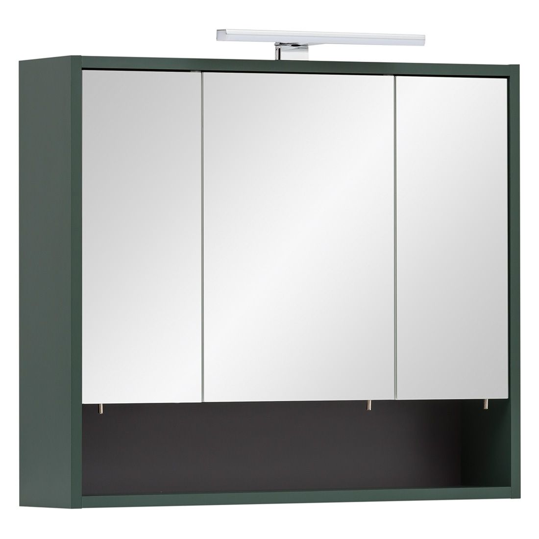 Schildmeyer Kent Spiegelschrank mit LED-Bel. 70x16x64,2cm Waldgrün