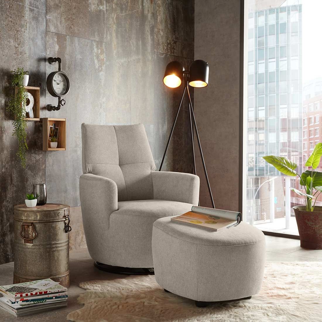 set one SO1450 Relaxsessel mit Hocker