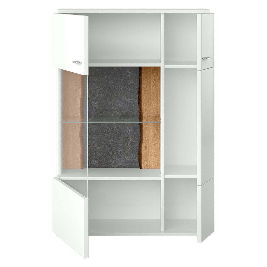 set one Tacoma Highboard 90,1x37,2x143,4cm