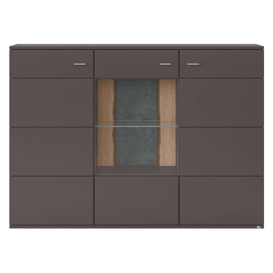 set one Tacoma Highboard 180x43x127cm Grafit