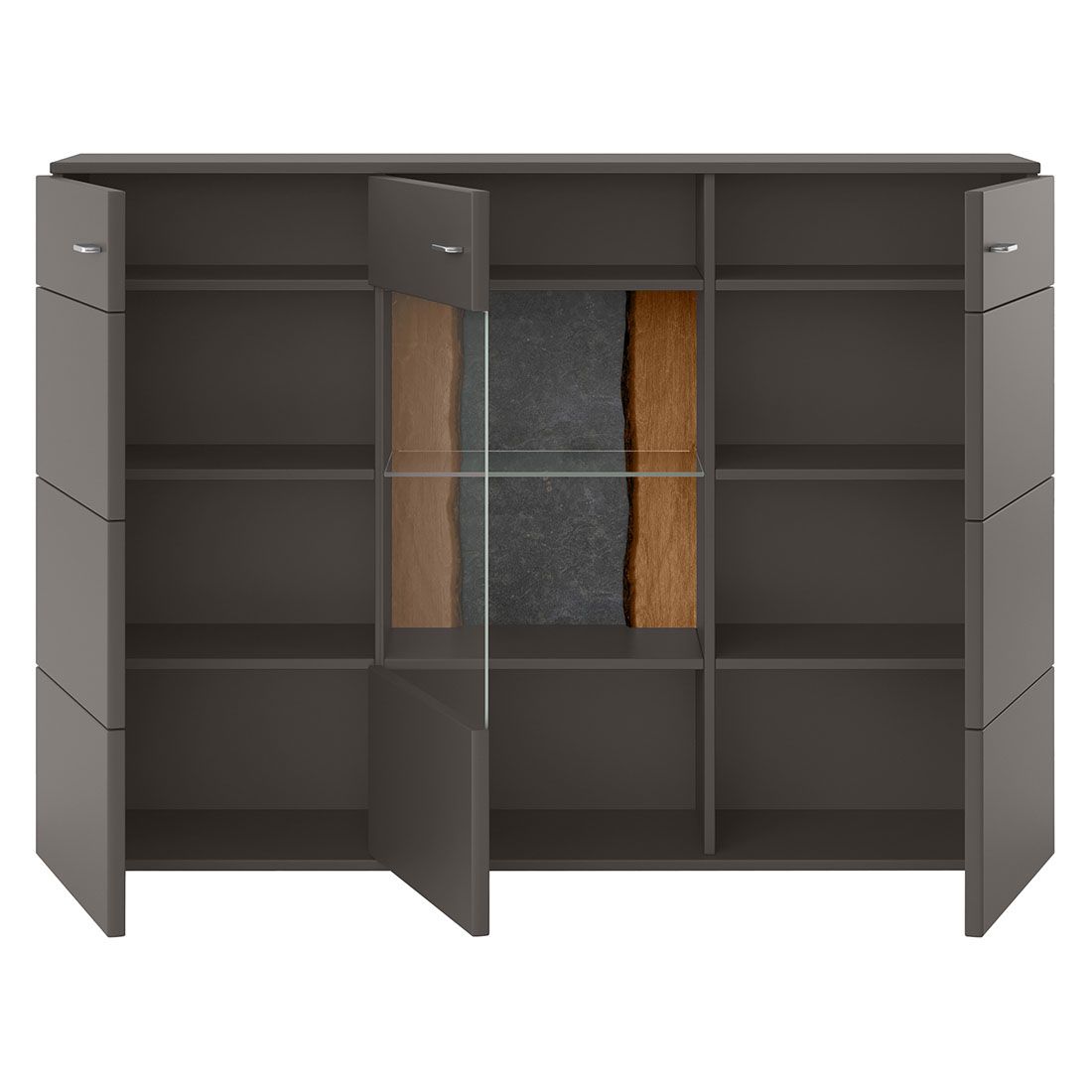 set one Tacoma Highboard 180x43x127cm