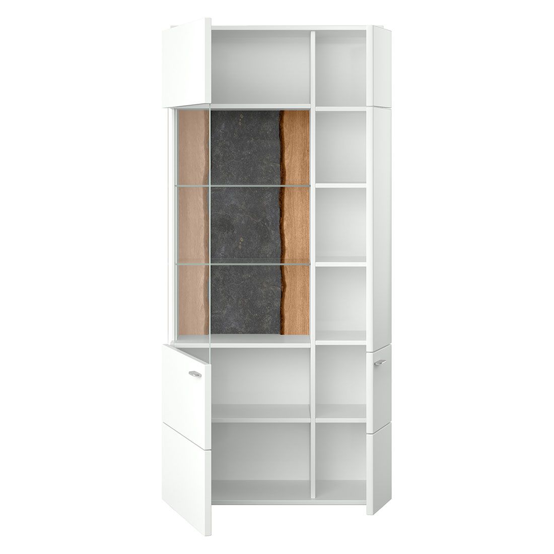 set one Tacoma Vitrine 90,1x37,2x207,4cm
