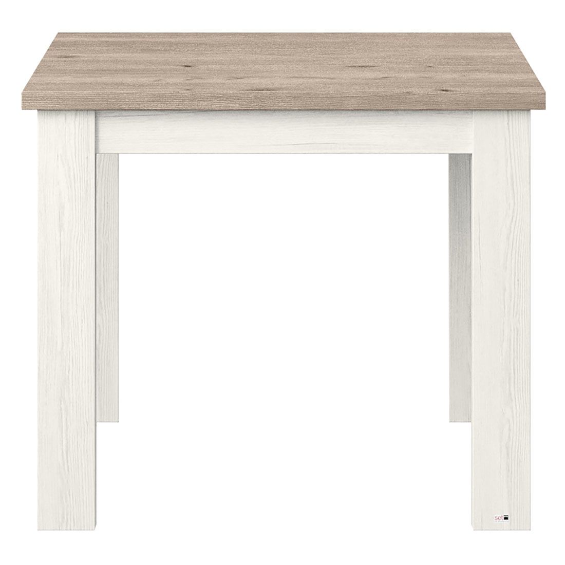 set one York Esstisch 90x90cm