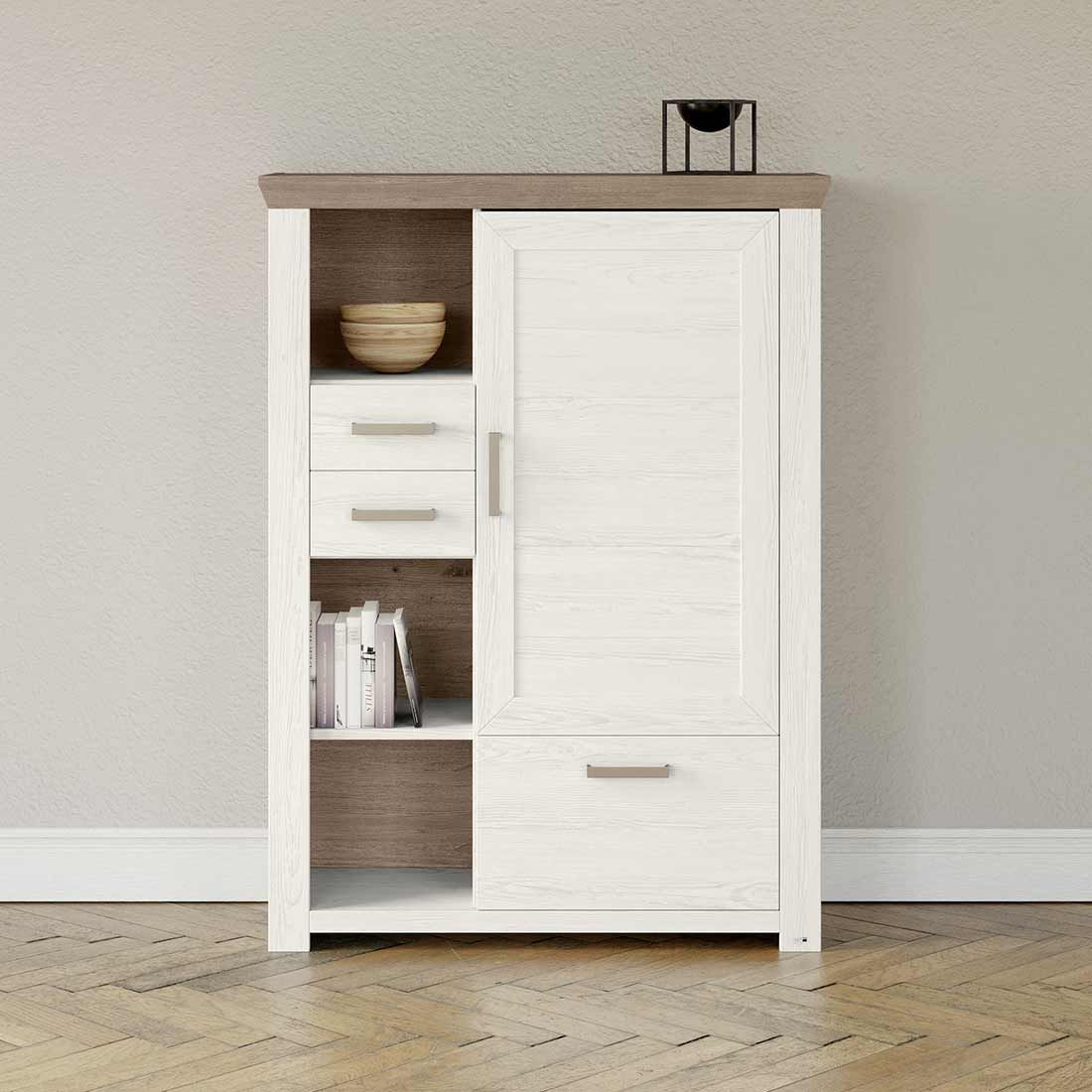 set one York Highboard 104,5x42,2x142,6cm