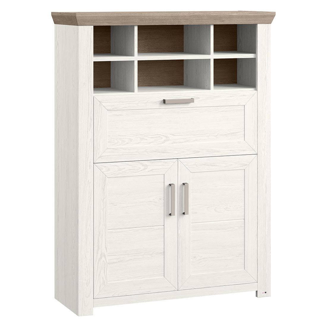 set one York Highboard 104,5x42,2x142,6cm