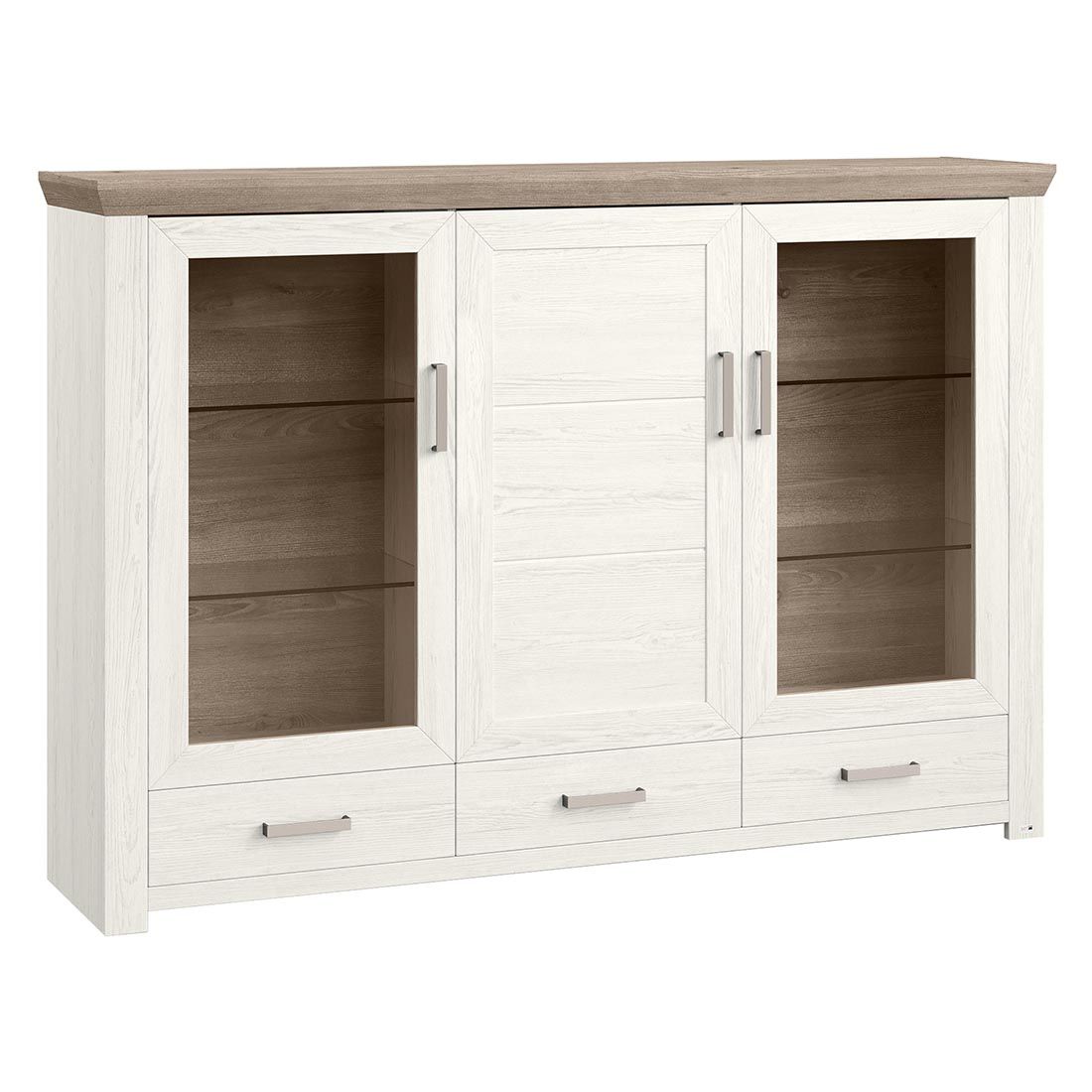 set one York Highboard 184,1x44,2x126,6cm