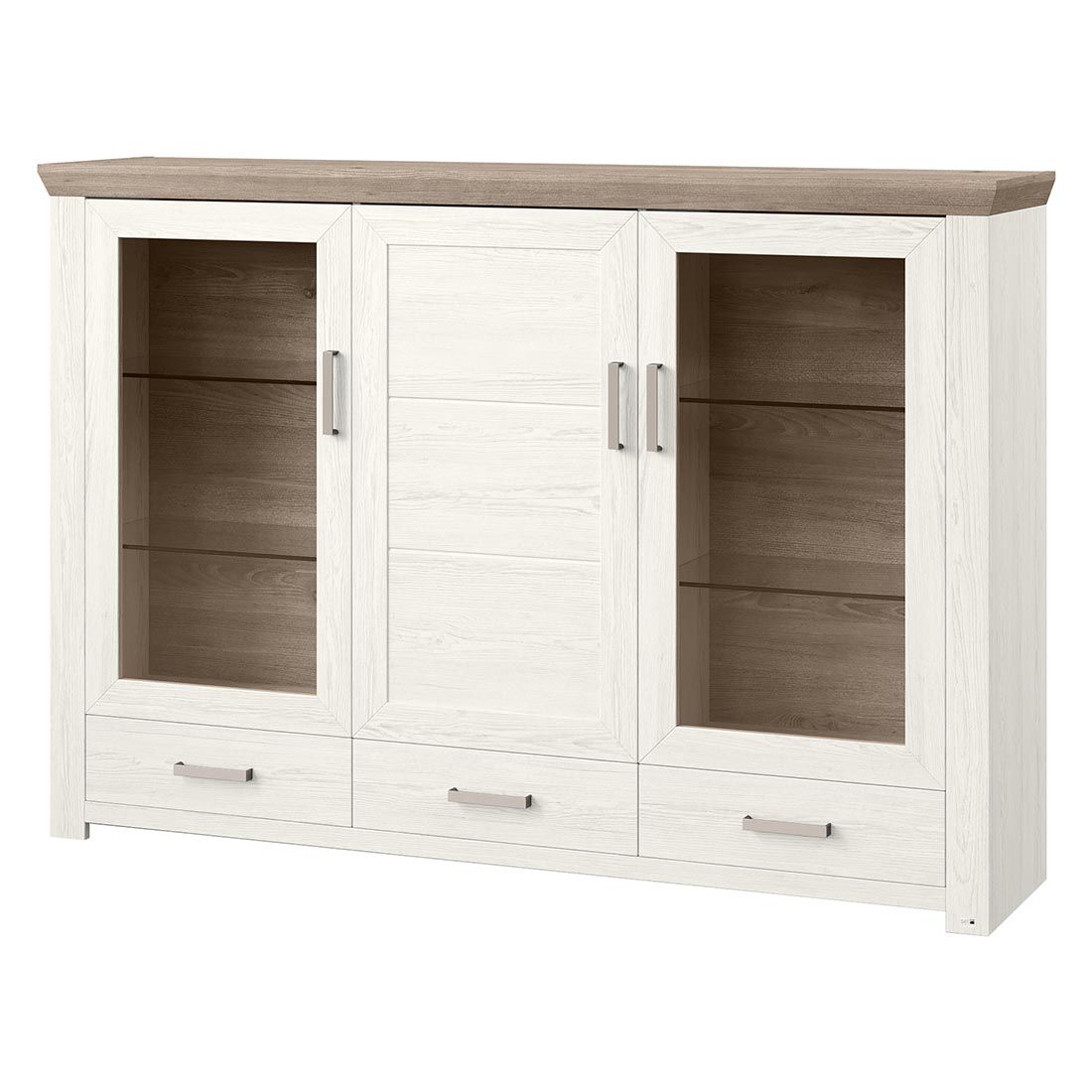 set one York Highboard 184,1x44,2x126,6cm