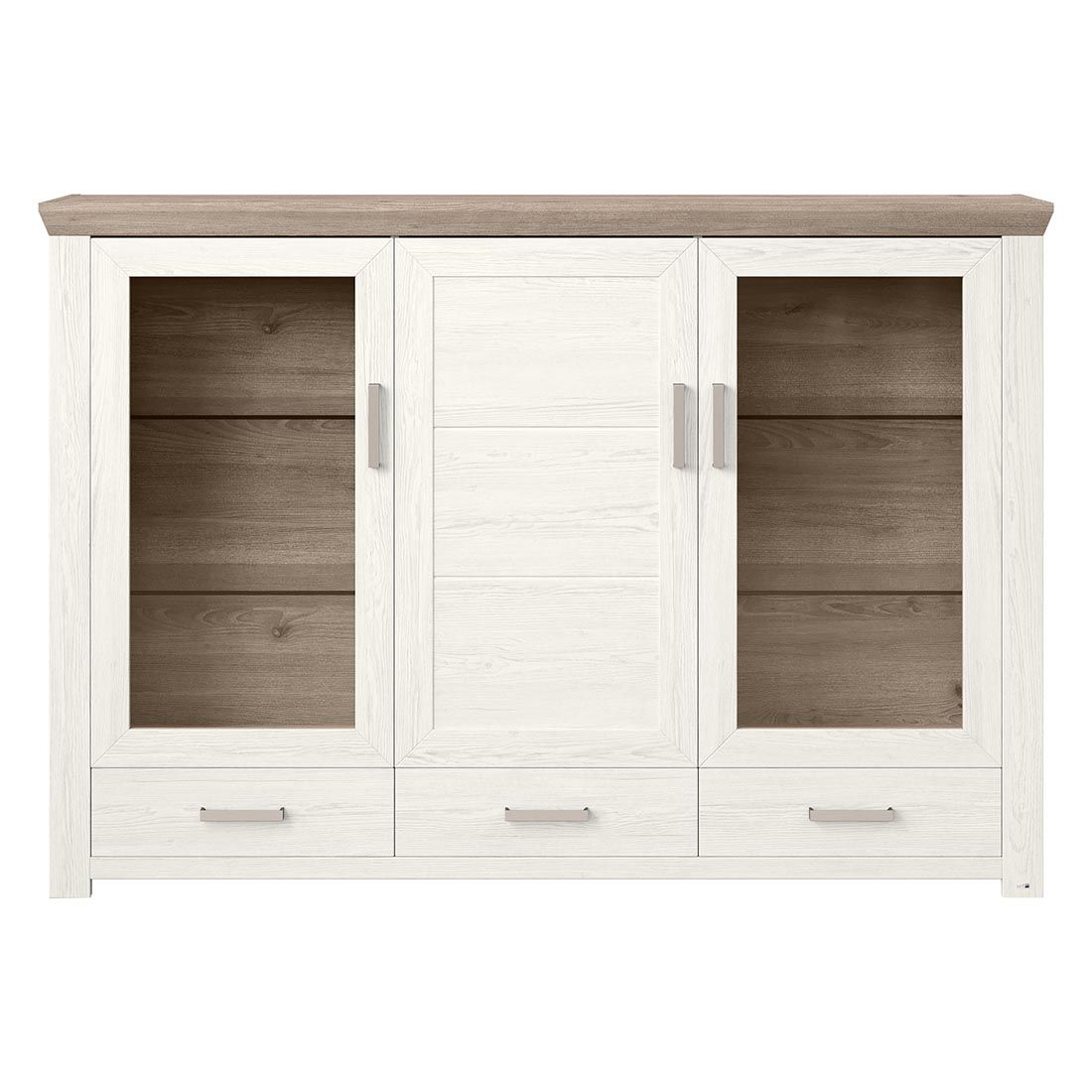 set one York Highboard 184,1x44,2x126,6cm