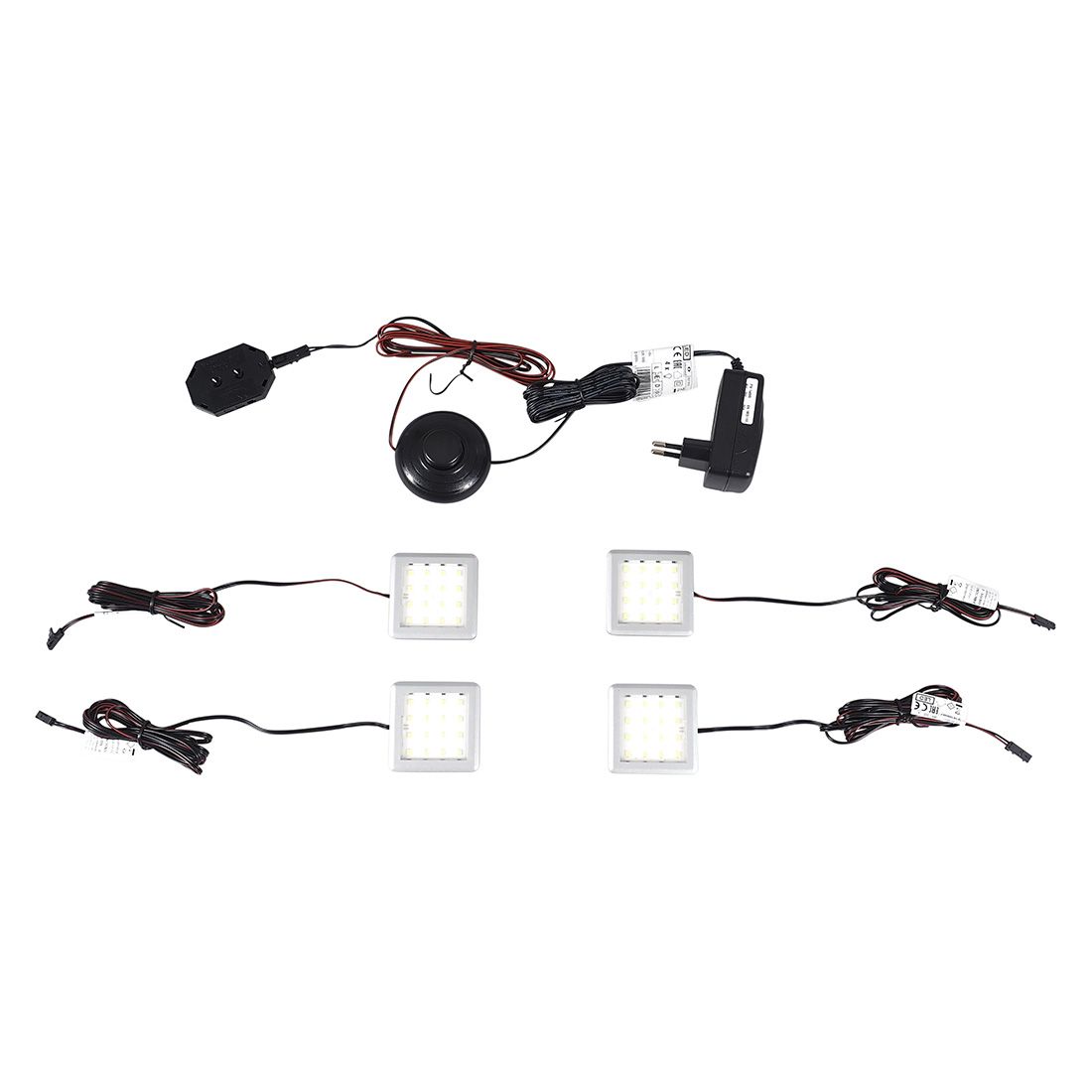 set one York LED-Unterbauleuchte 4er-Set