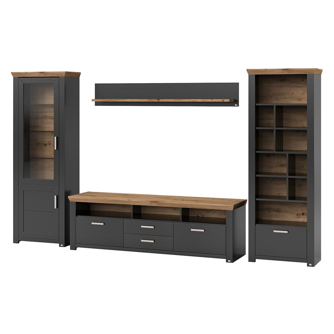 set one York Standregal 74,5x42,2x206,6cm