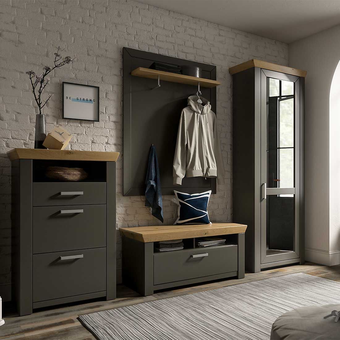 set one York Schuhschrank 74,5x42,2x108,2cm