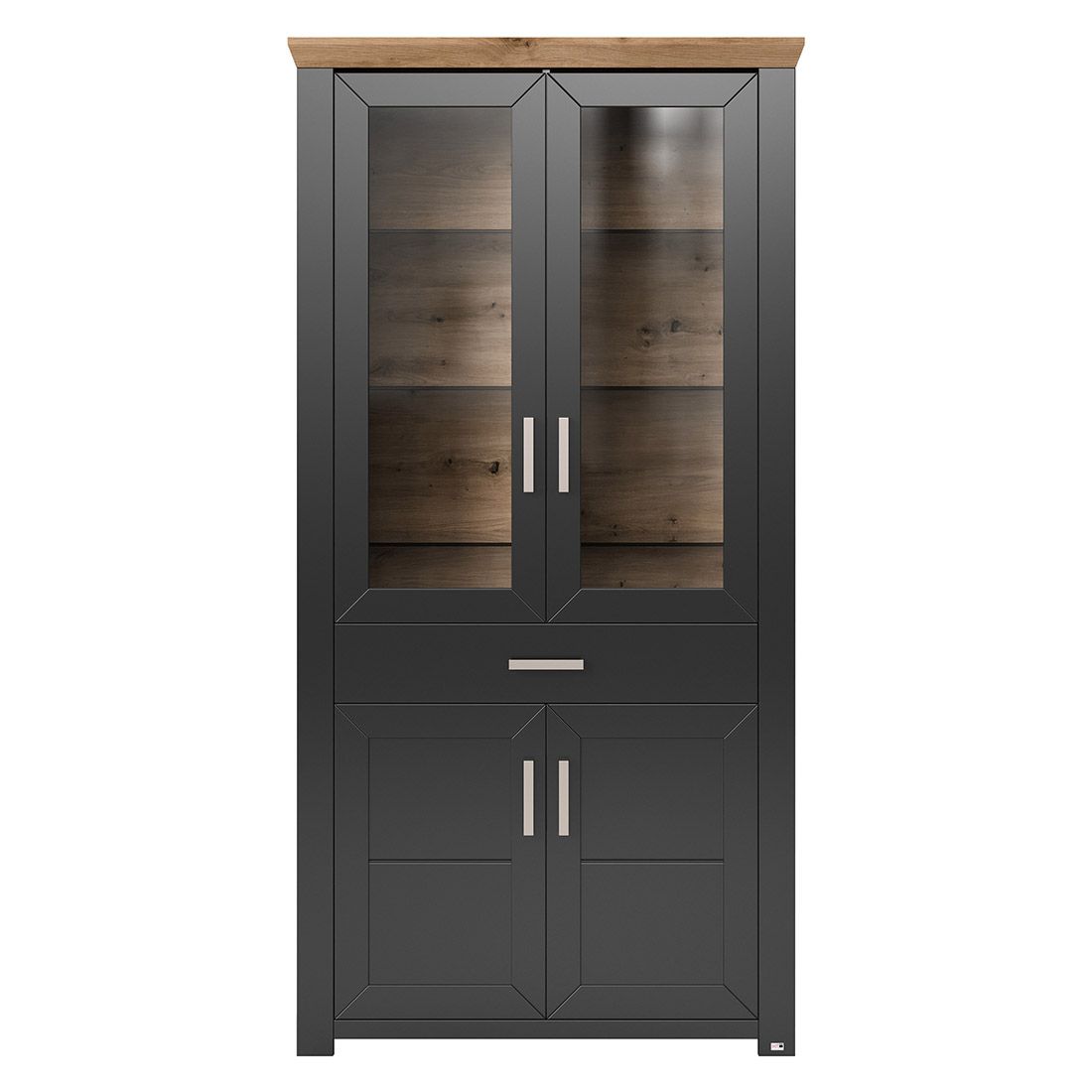 set one York Vitrine 104,5x42,2x206,6cm