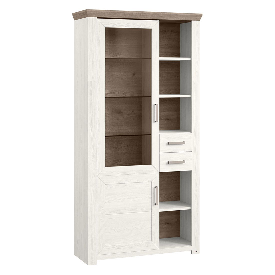 set one York Vitrine 104,5x42,2x206,6cm