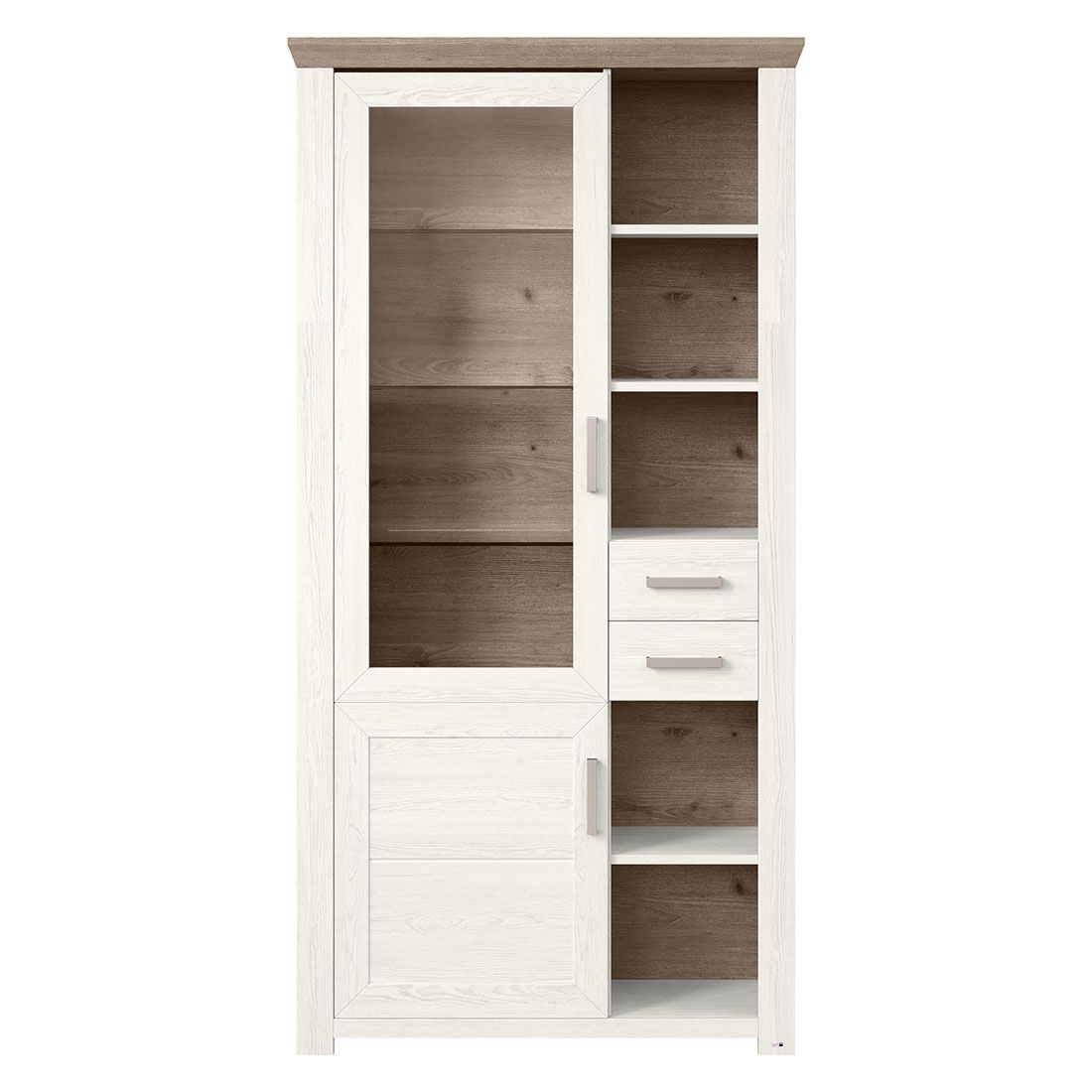 set one York Vitrine 104,5x42,2x206,6cm