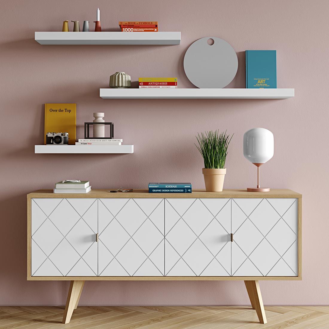 TEMAHOME Balda Wandboard 60x22x5cm