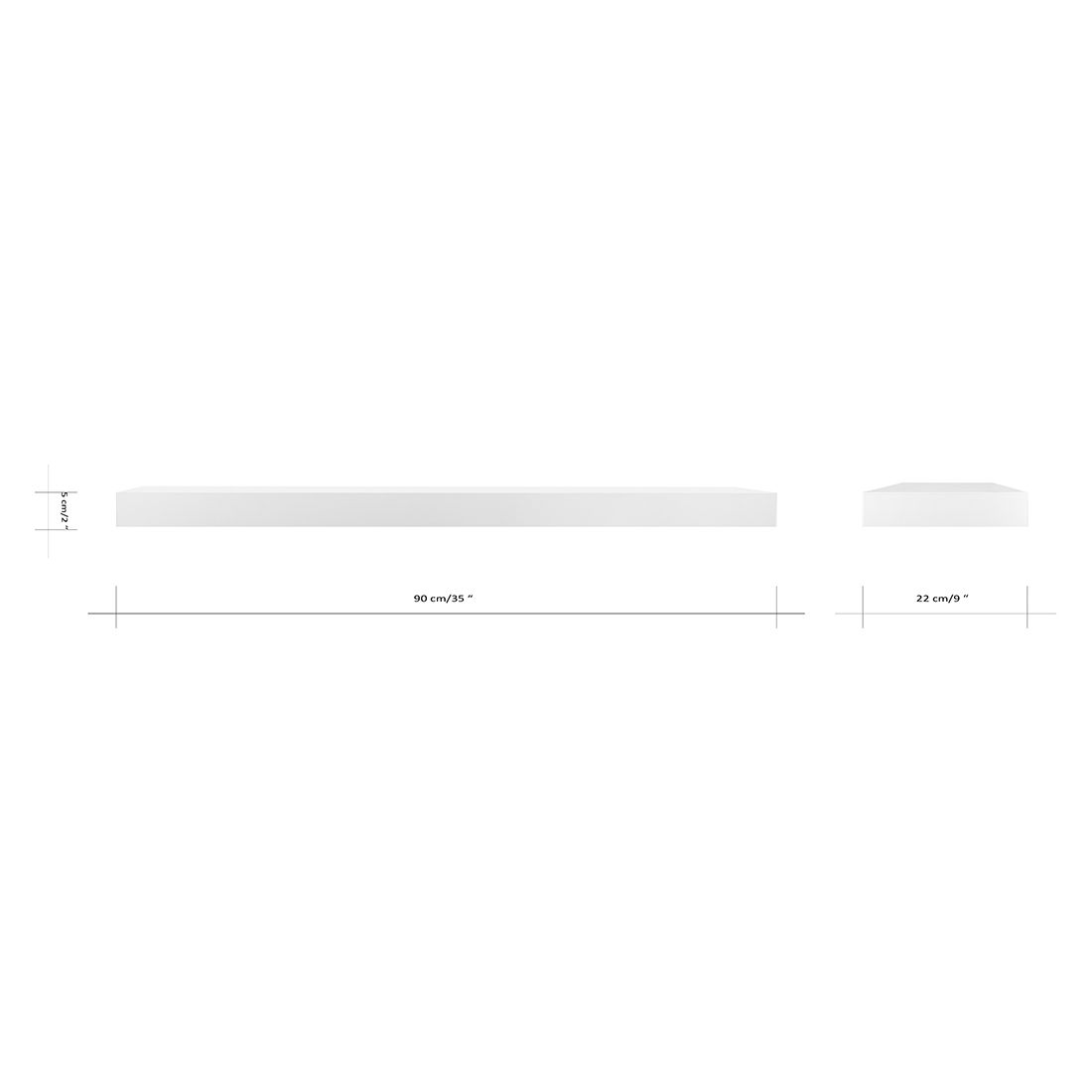 TEMAHOME Balda Wandboard 90x22x5cm