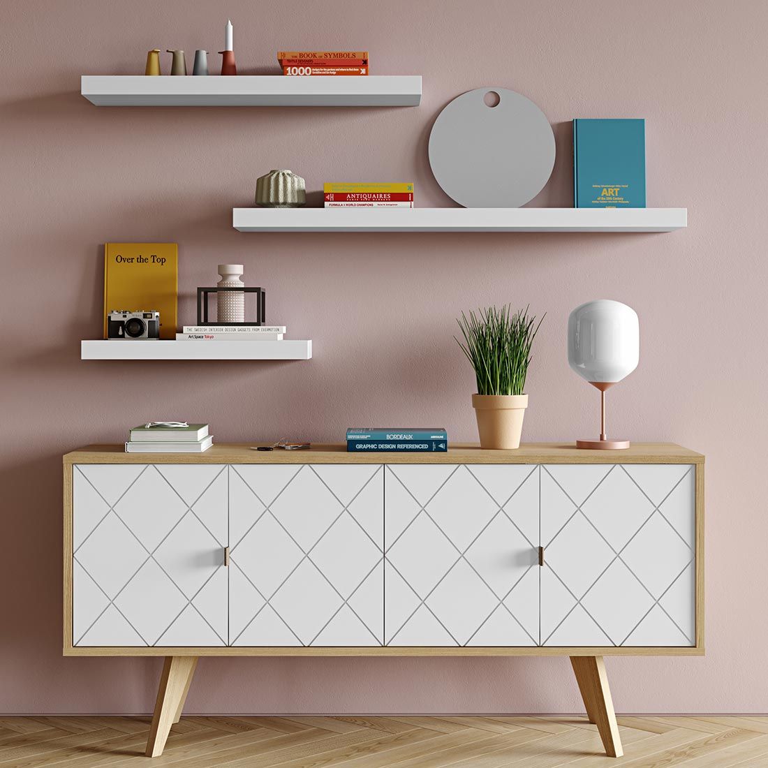 TEMAHOME Balda Wandboard 90x22x5cm