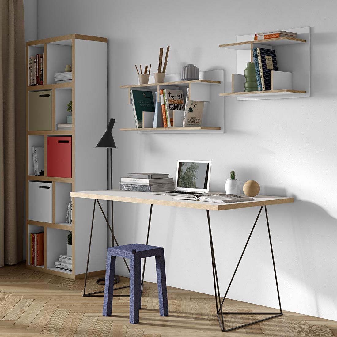 TEMAHOME Berlin Standregal 70x34x198cm