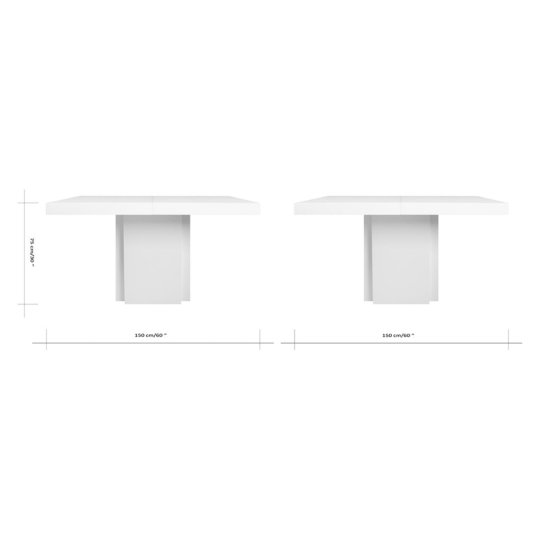 TEMAHOME Dusk Esstisch 150x150cm