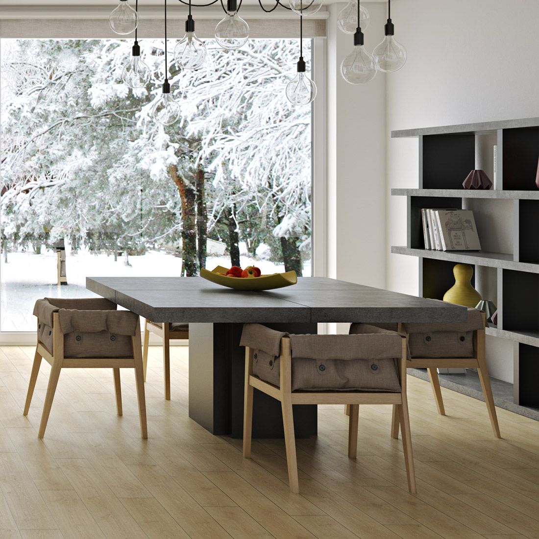 TEMAHOME Dusk Esstisch 150x150cm