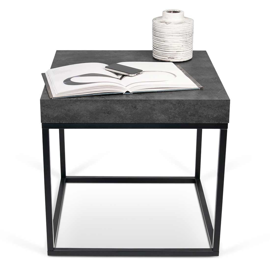 TEMAHOME Petra 55 Concrete Beistelltisch 55x55x38cm