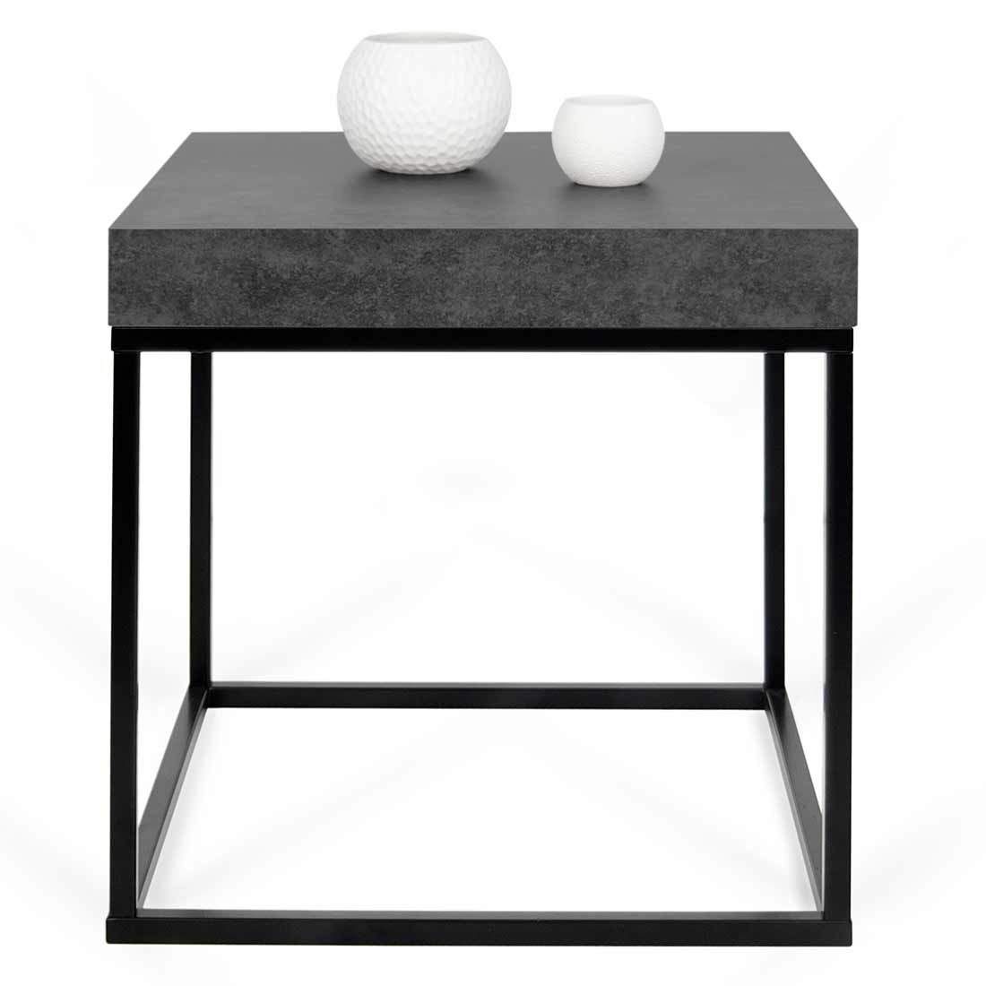 TEMAHOME Petra 55 Concrete Beistelltisch 55x55x38cm