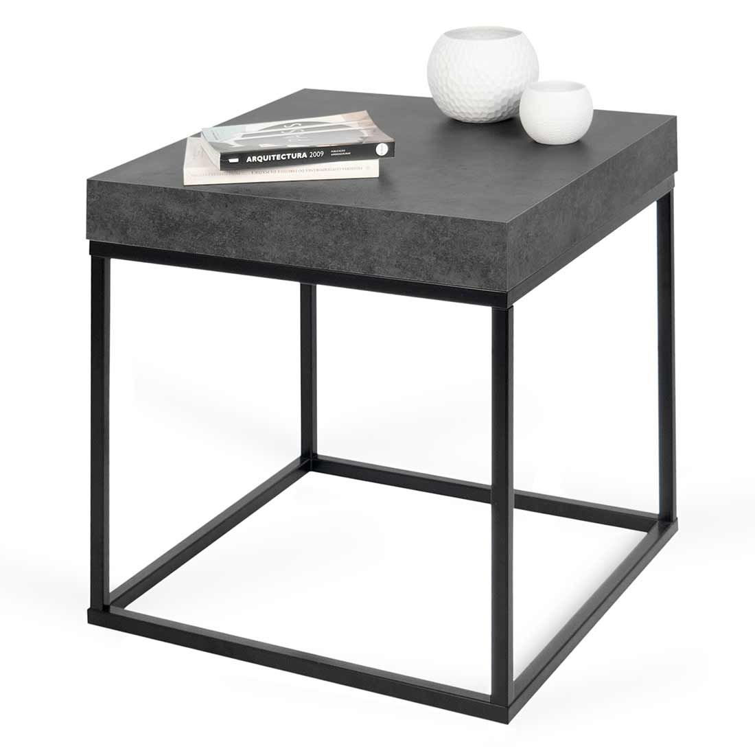 TEMAHOME Petra 55 Concrete Beistelltisch 55x55x38cm