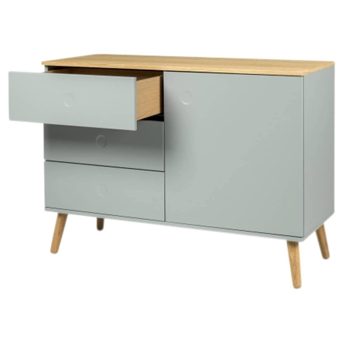 109x43x79cm Tenzo Salbeigrün/Eiche Sideboard Dot