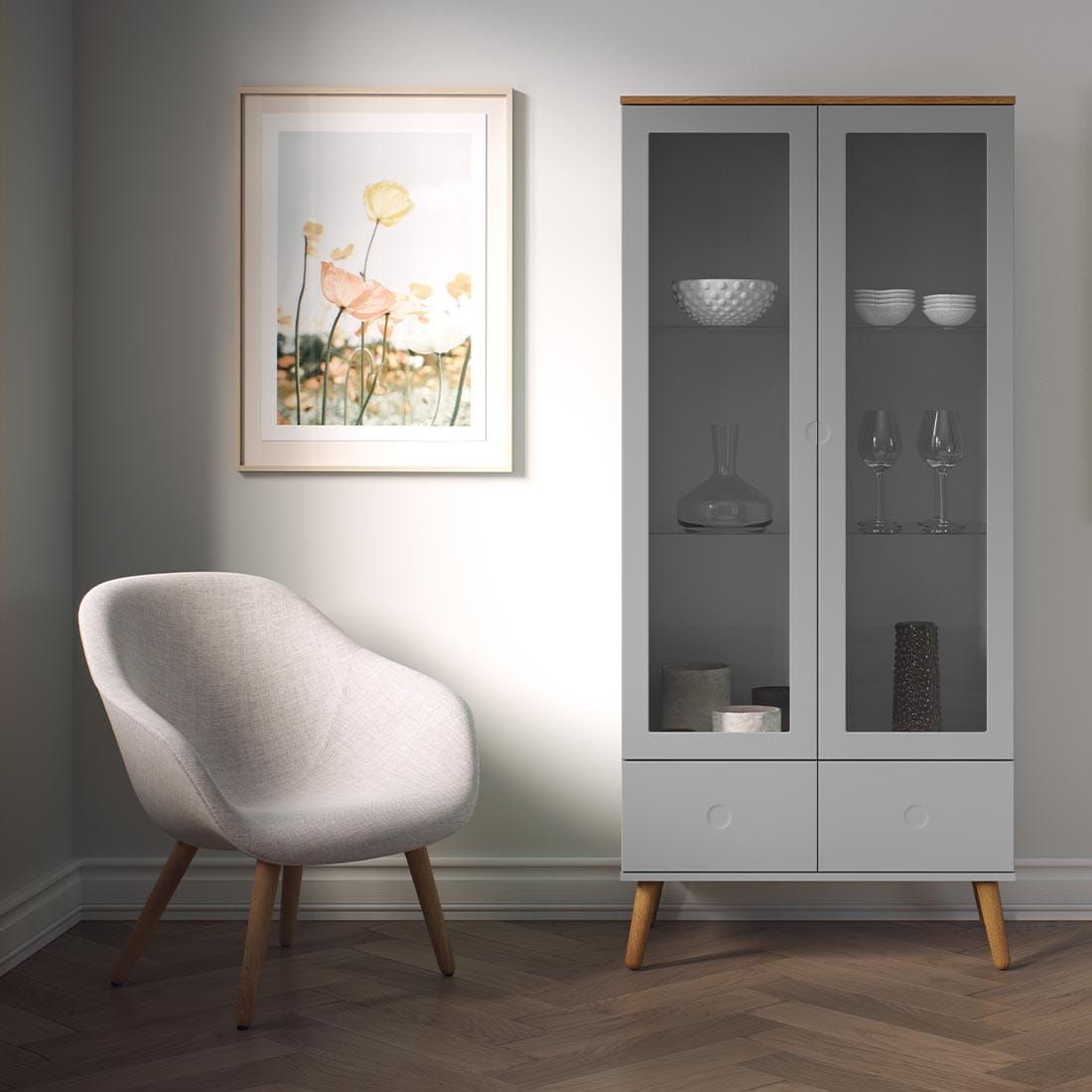Tenzo Dot Vitrine 79x43x178,5cm