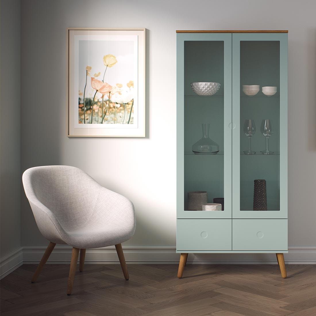 Tenzo Dot Vitrine 79x43x178,5cm