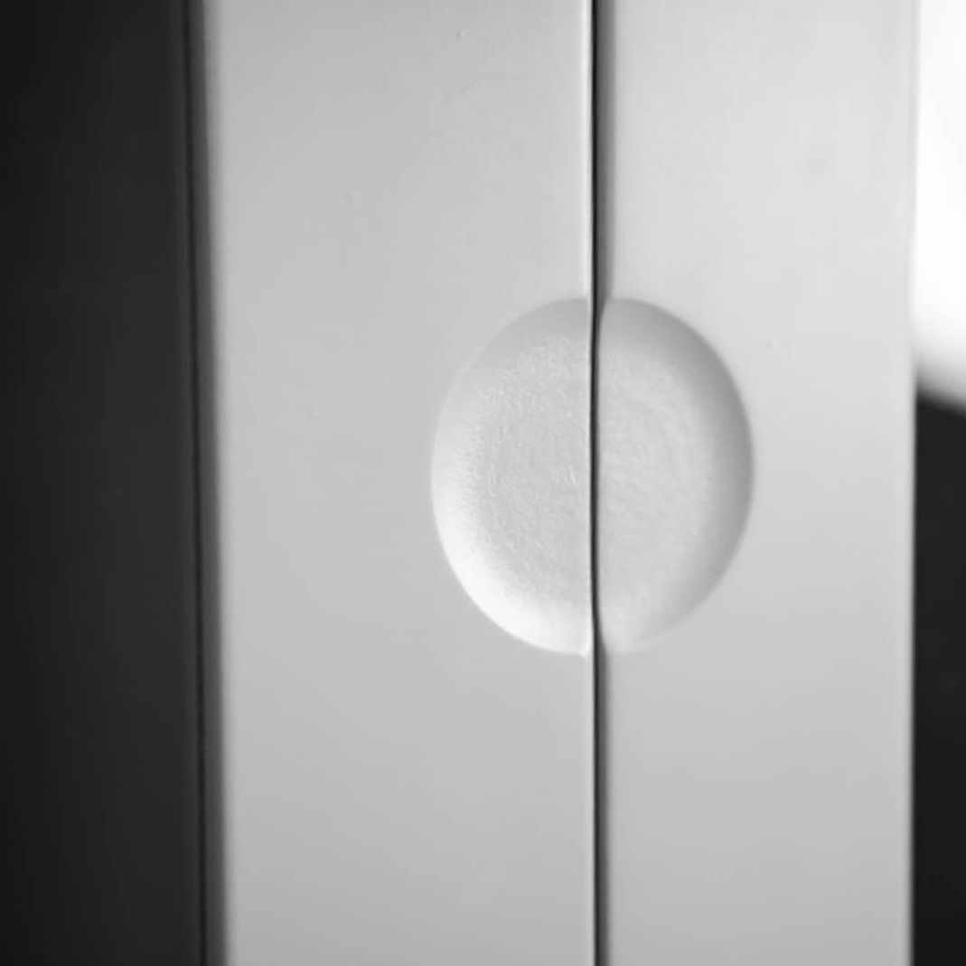 Weiß/Eiche Dot 79x43x178,5cm Tenzo Vitrine