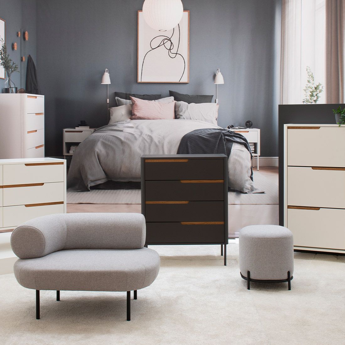 Tenzo Harry Polstersofa 113x83x40cm