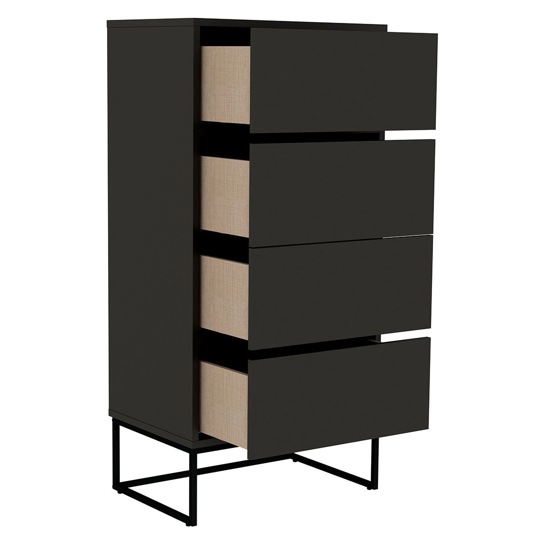 Tenzo Lipp Hochkommode 60x43x127cm