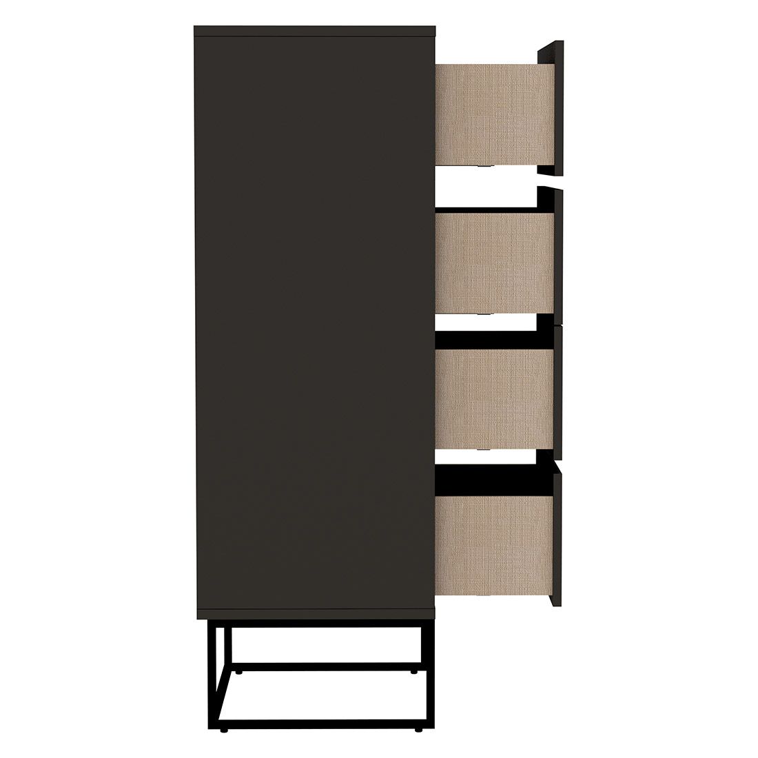 Tenzo Lipp Hochkommode 60x43x127cm