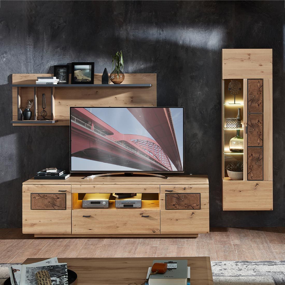 Wohnconcept Madera II Wohnwand 3-tlg.