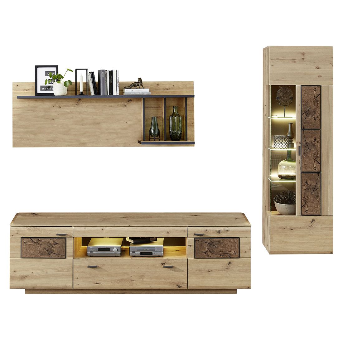 Wohnconcept Madera II Wohnwand 3-tlg.